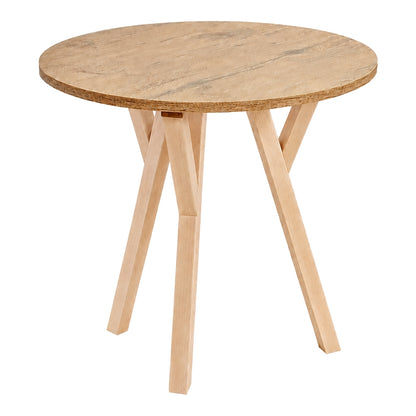 Stół York okrągły - 70 cm - lancelot - buk naturalny - zdjęcie 1
