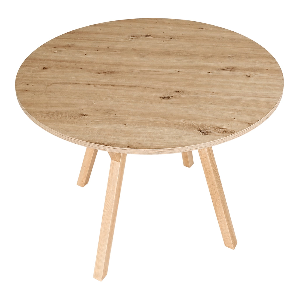 Stół York okrągły - 100 cm - artisan - buk naturalny - zdjęcie 2