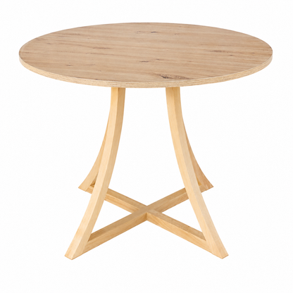 Stół Zeus okrągły - 100 cm - artisan - buk naturalny - zdjęcie 2