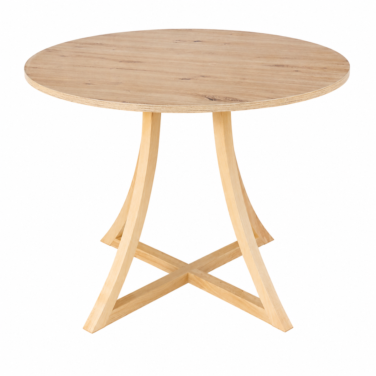 Stół Zeus okrągły - 90 cm - artisan - buk naturalny - zdjęcie 2