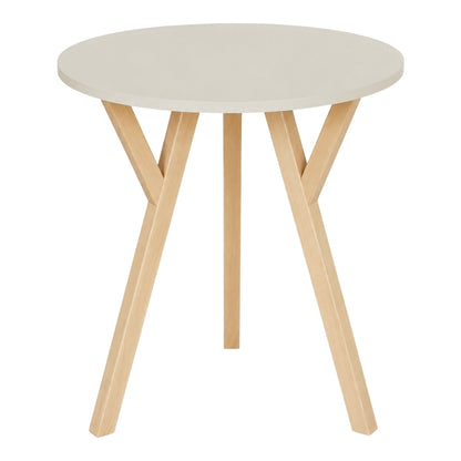 Stół York okrągły - 70 cm - kaszmir - buk naturalny - zdjęcie 2