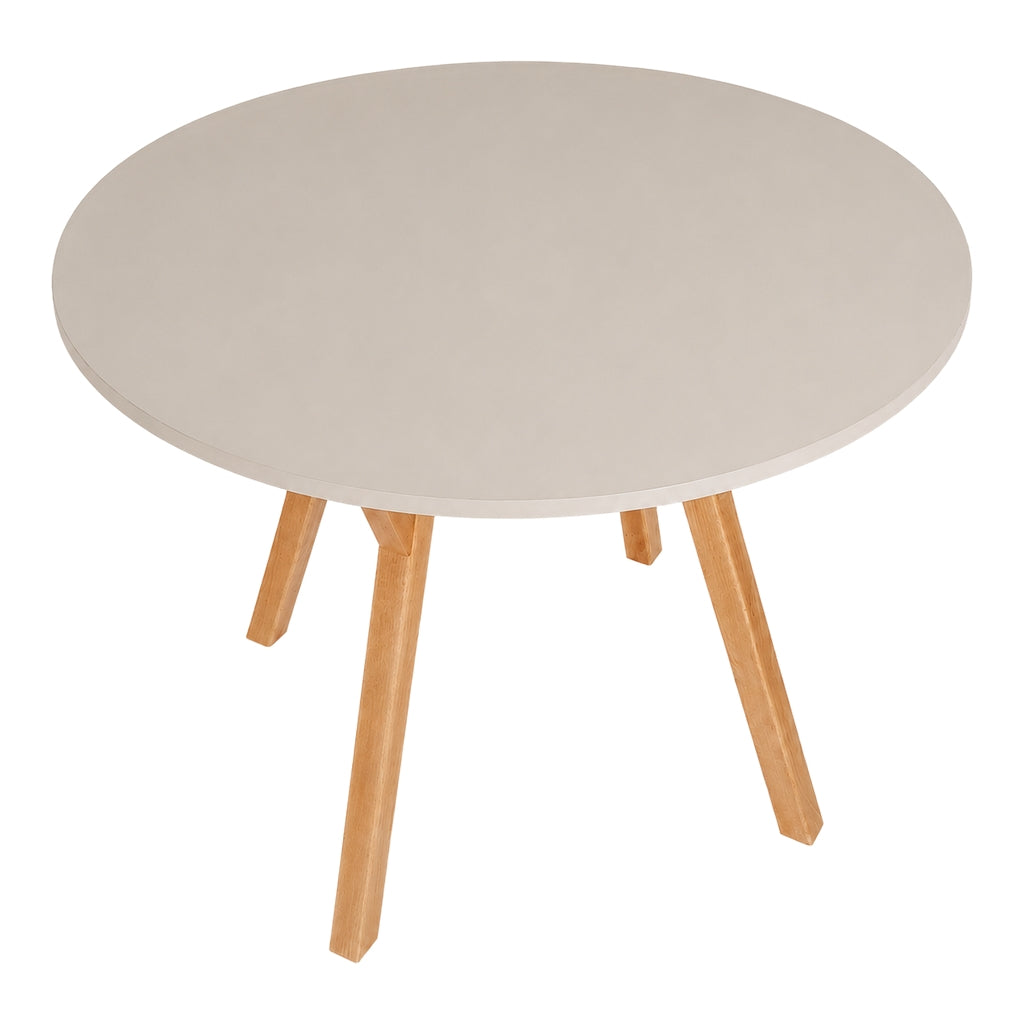 Stół York okrągły - 90 cm - kaszmir - dąb - zdjęcie 2