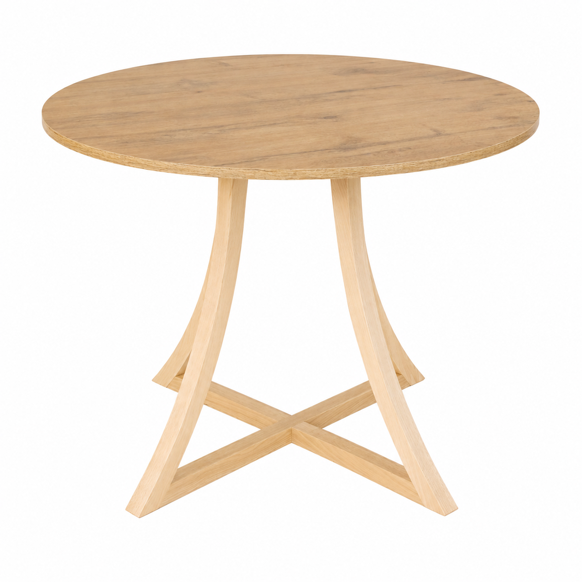 Stół Zeus okrągły - 90 cm - lancelot - buk naturalny - zdjęcie 2