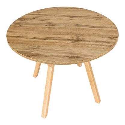 Stół York okrągły - 100 cm - wotan - buk naturalny - zdjęcie 2