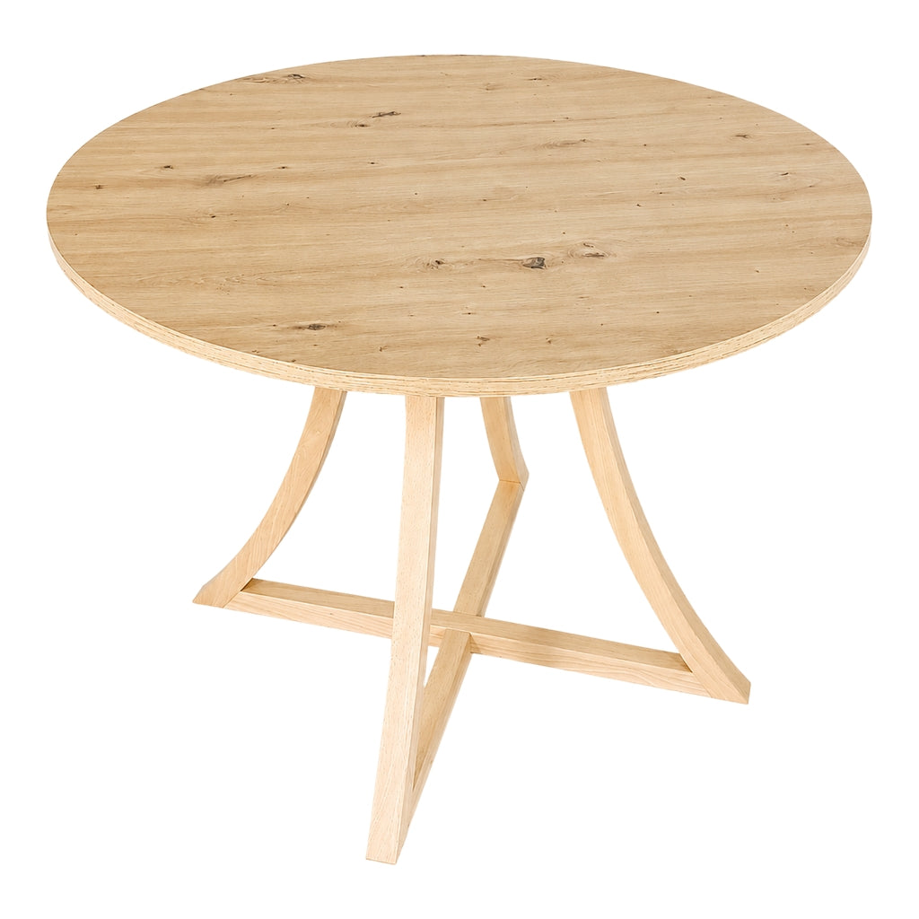 Stół Zeus okrągły - 90 cm - artisan - buk naturalny - zdjęcie 3