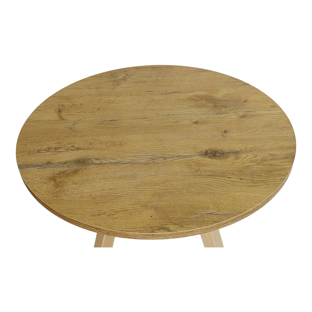 Stół York okrągły 80 cm, blat lancelot, nogi buk naturalny — zdjęcie 3