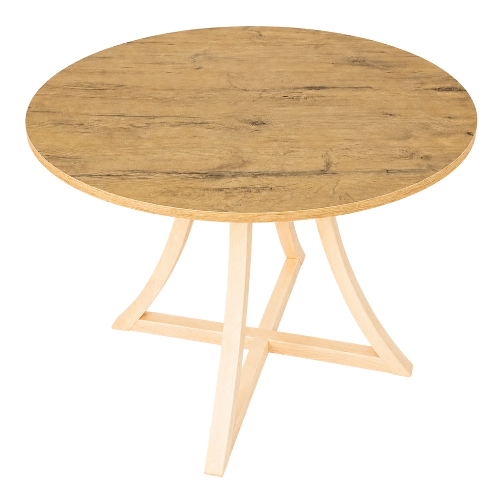 Stół Zeus okrągły - 90 cm - lancelot - buk naturalny - zdjęcie 3